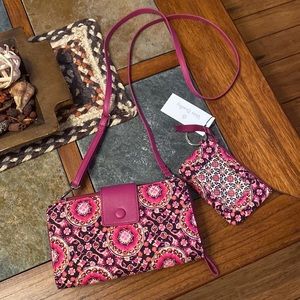 Vera Bradley Deluxe All Together Crossbody & ID Case